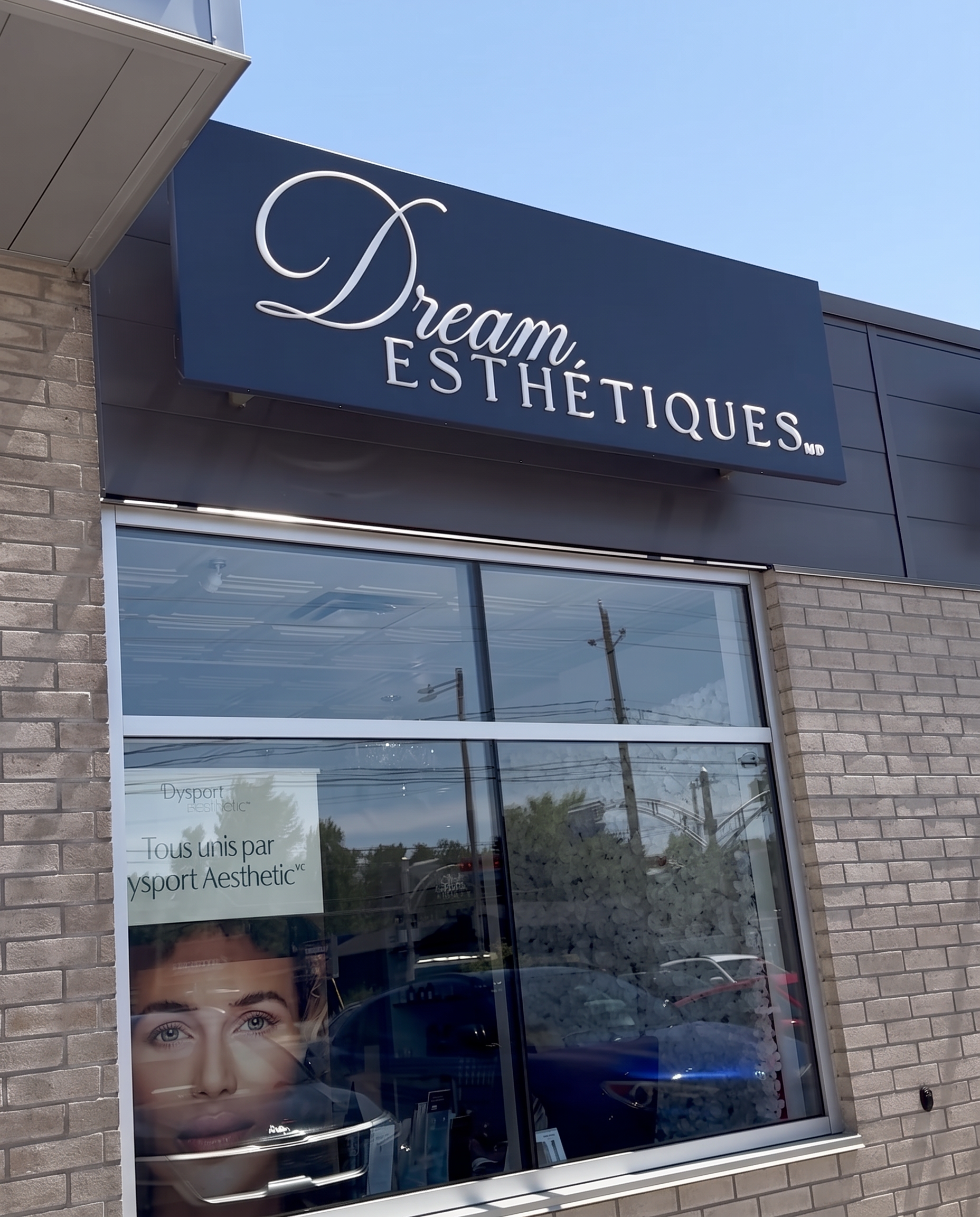 Façade de Dream Esthétiques à Laval